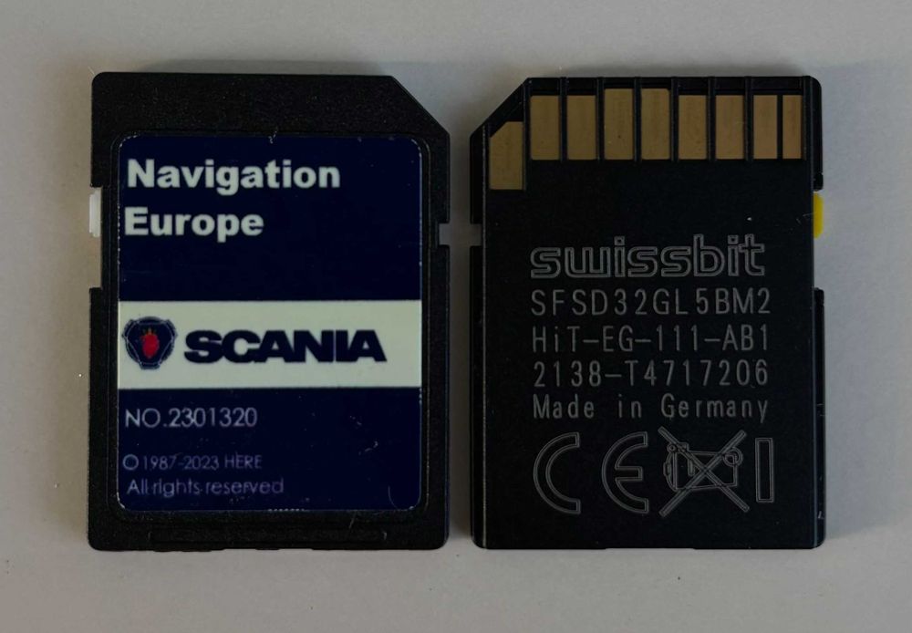 2025 НОВО SCANIA Навигационна СД Карта Камион Скания Sd Card AUS4
