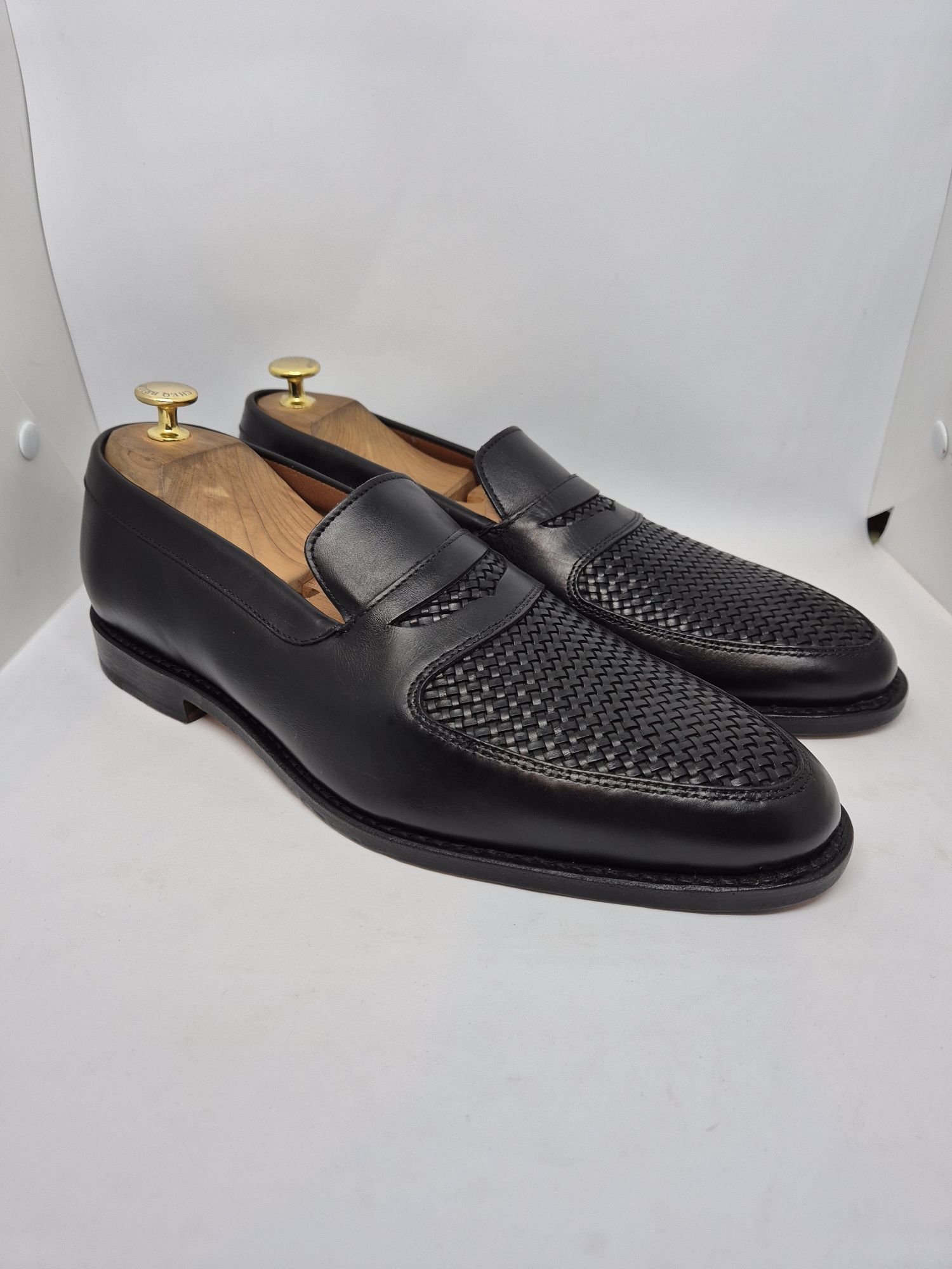 Allen Edmonds Carlsbad Weave Penny Loafer, Black, US 9,5D / EU 42,5