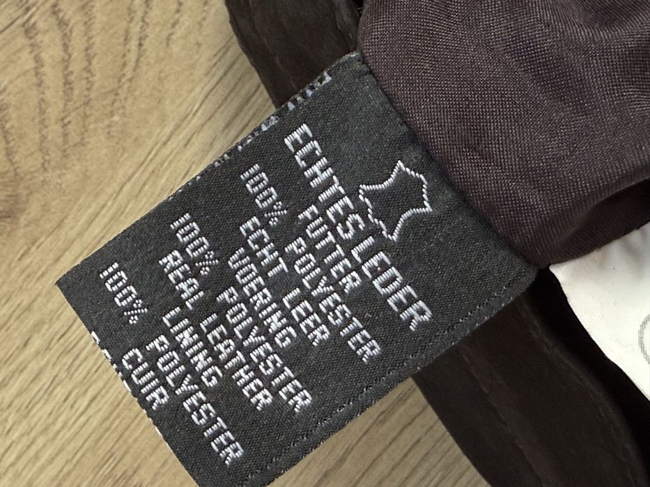 Pantaloni Piele Naturala henson&HENSON | Marime 40 (Talie 101 cm)
