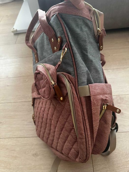 Geanta - Rucsac multifunctional pt Scutece Bebelusi cu patut pliabil