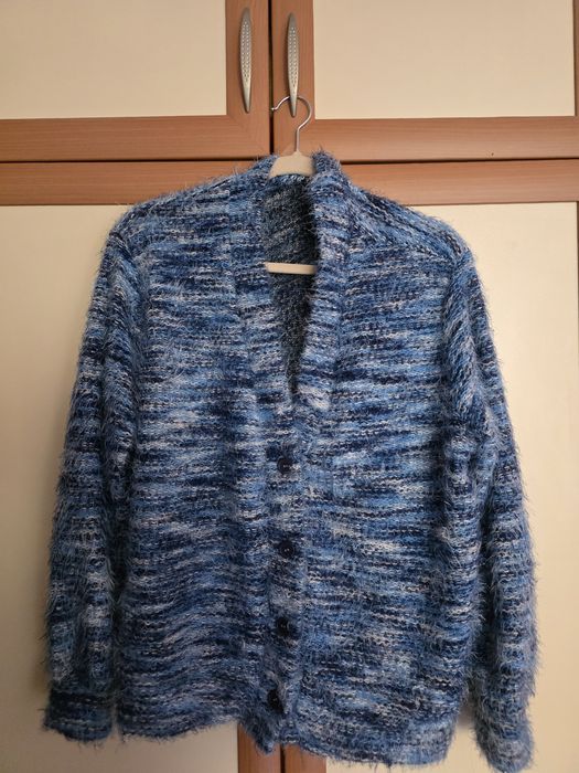 Oversized синь жилетка