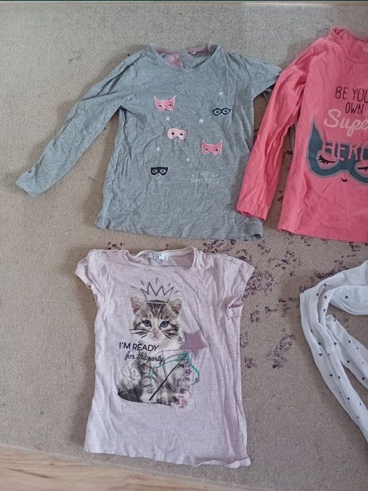lot set pijama penti bluze tricou 110 116 5 6 ani h&m terranova bluza