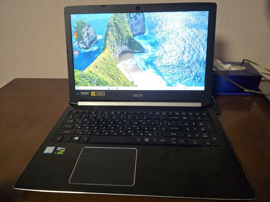 Игровой/офисный ноутбук i5 7300 gtx1050