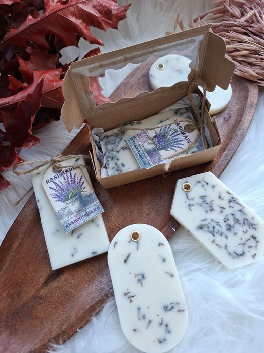 Odorizante de dulap din ceară naturală din soia parfumată-lavandă