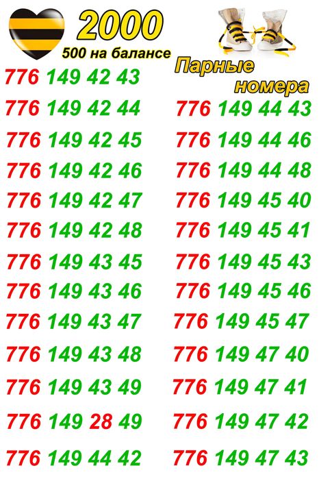 Хорошие номера Билайн