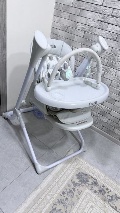 CANELLI — стульчик для кормления + электронный шезлонг 2в1