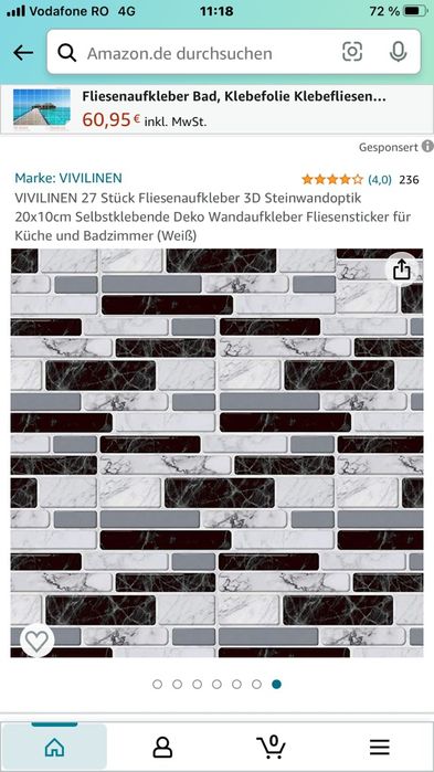 Vand faianta autoadezivä