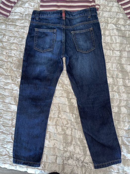 Детски дънки за момиче  Benetton с подарък