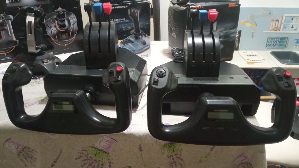 Джойстик  joystick Airbus Thrustmaster Yoke Pedals Throttle quadrant