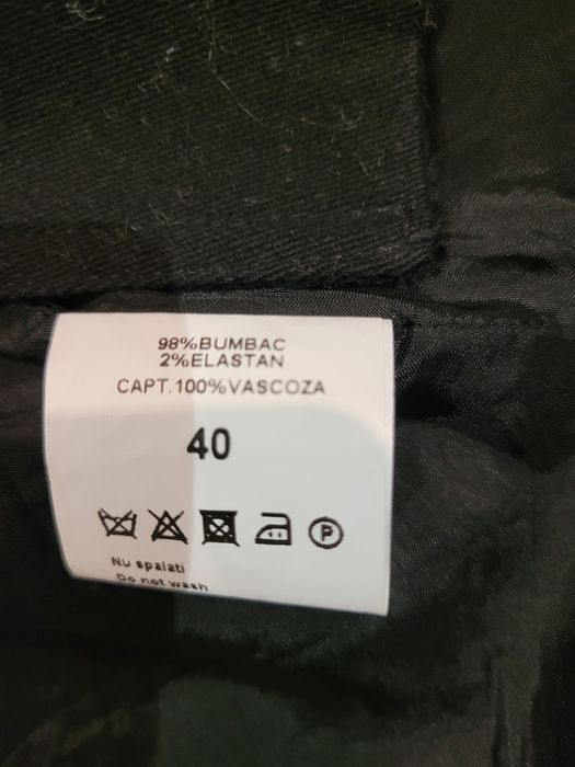 pardesiu negru, RVL, marimea 40, din bumbac