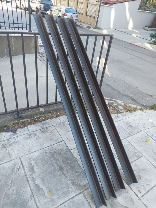 Нов , Г-образен стоманен винкел  70/70/6мм, 4 бр. по 2м.