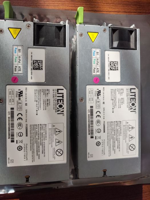 Продавам работещи сървърни захранвания Lite On 1400W