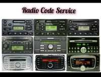 Decodare Cod radio casetofon cd player FORD