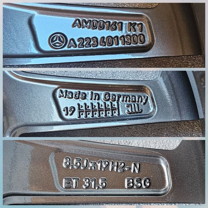 Jante Mercedes  S W223 AMG echip iarna 255 45 19 Pirelli 7 mm DOT 2023