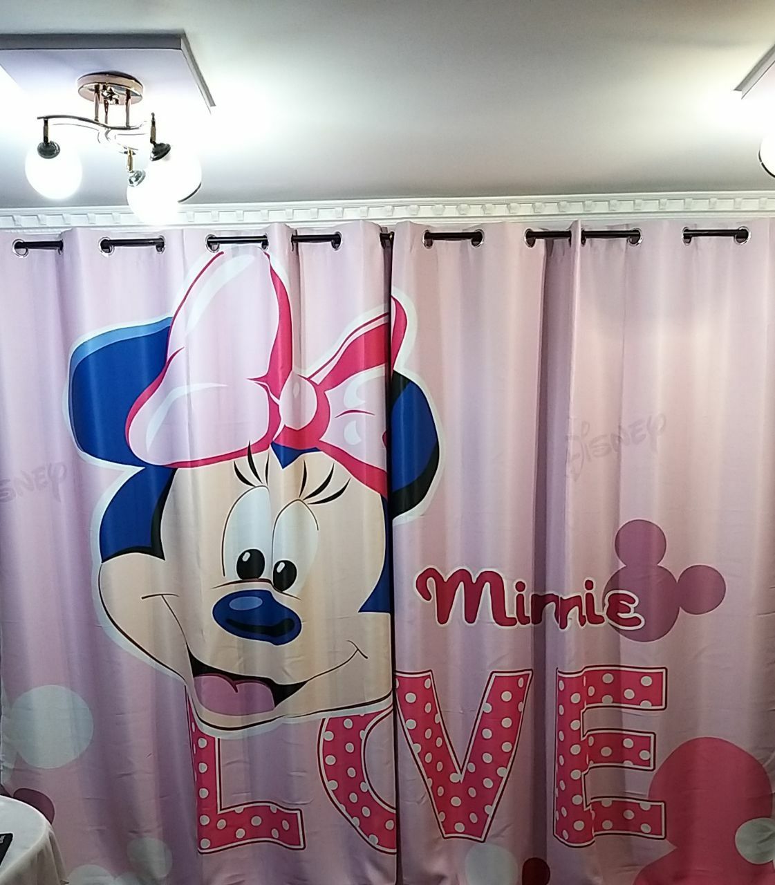 Set perdea cu draperie Minnie