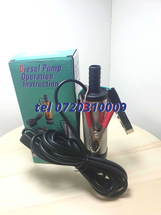 Pompa Electrica Pentru Combustibil 12v Cu Furtun Produs Nou