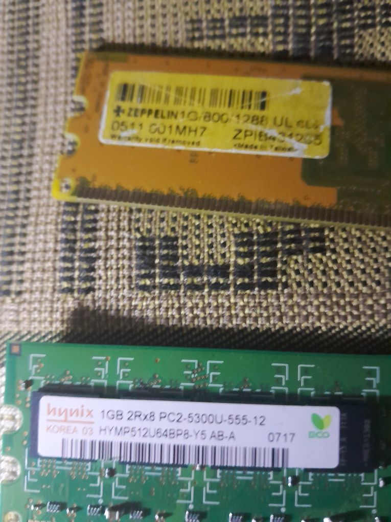Память ОЗУ 6 штук для компьютера DDR 2 DDR2 1 GB 1GB 1ГБ 667=800 mhz
