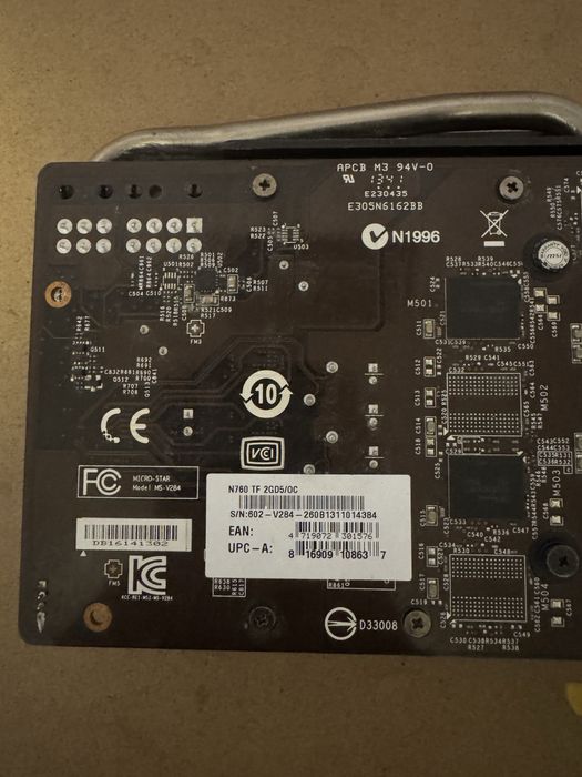 Placa video gaming msi  gtx 760 - 2gb