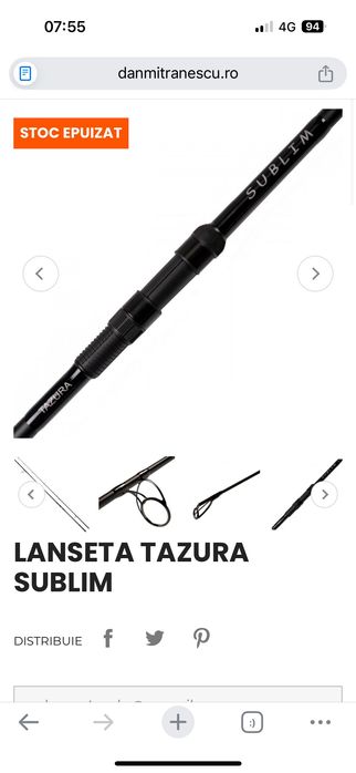 Vand lansete pescuit la crap