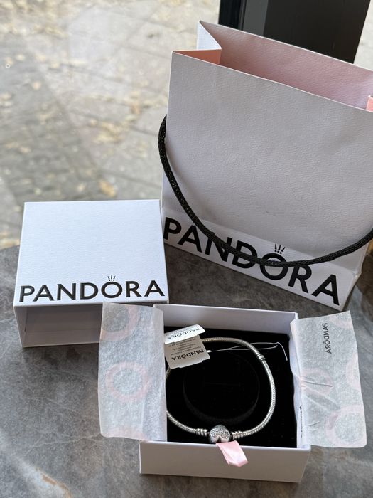 Браслет пандора с сердцем