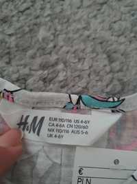 H&M rochie rochita fetita marimea 110-116 pt 4-6 ani unicorn  eticheta