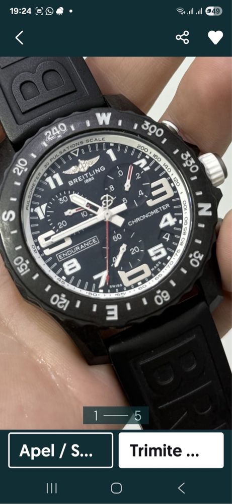 Ceas Breitling Endurance Super Quartz, ca nou, stare exceptionala