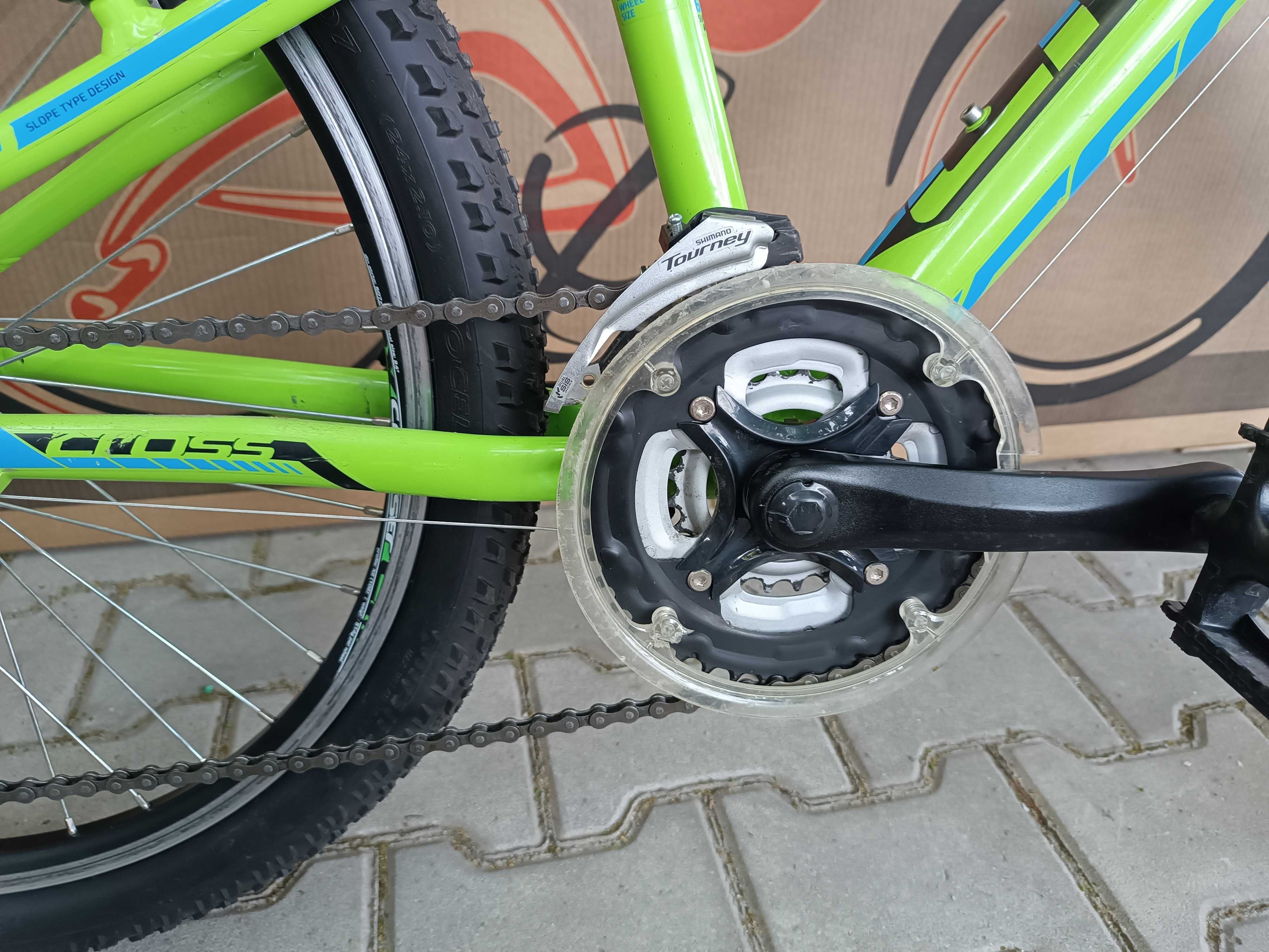 Детски алуминиев велосипед 24" Cross Speedster УПОТРЕБЯВАН
