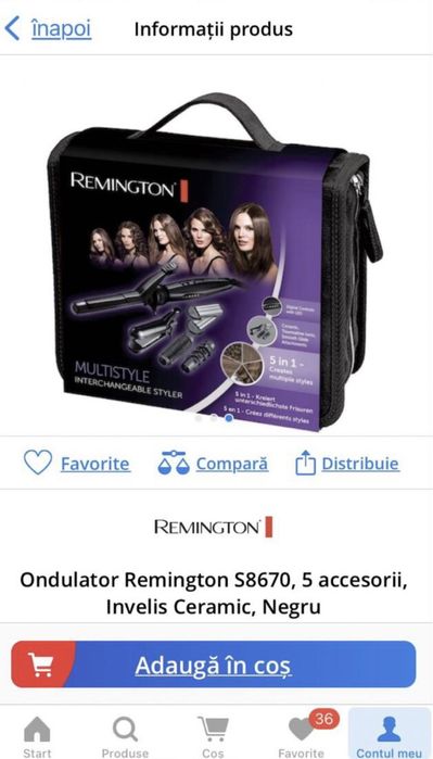 Ondulator multifuncțional Remington