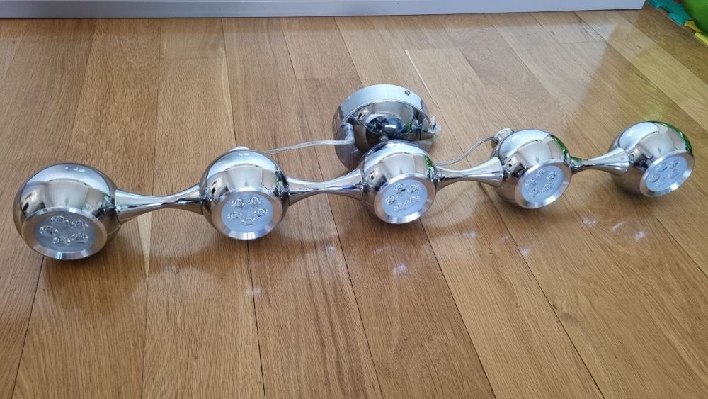 Plafoniera LED de design, chrom, 5 x 6w