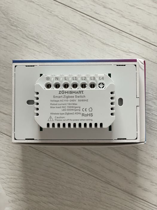 Intrerupator smart zigbee 3 pozitii (Zemismart)
