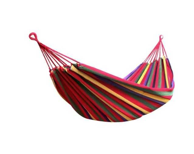 Hamac multicolor din bumbac pentru curte sau gradina