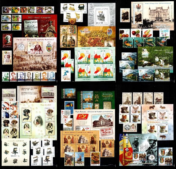 Timbre Romania 2012 - AN COMPLET!!! 82 timbre + 16 blocuri, MNH!