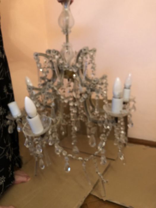 Lustra cristal de Medias 6 brate