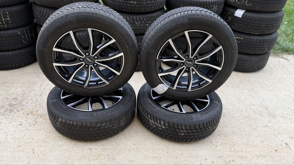 Jante aliaj 18” + cauciucuri iarnă 225/60 R18 Continental Kuga