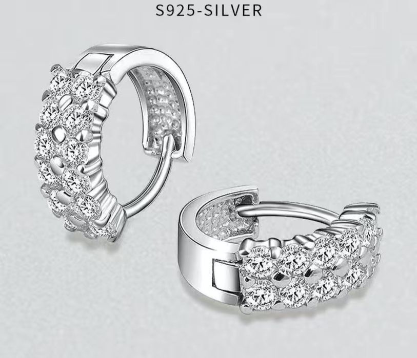 Серги серебро проба 925