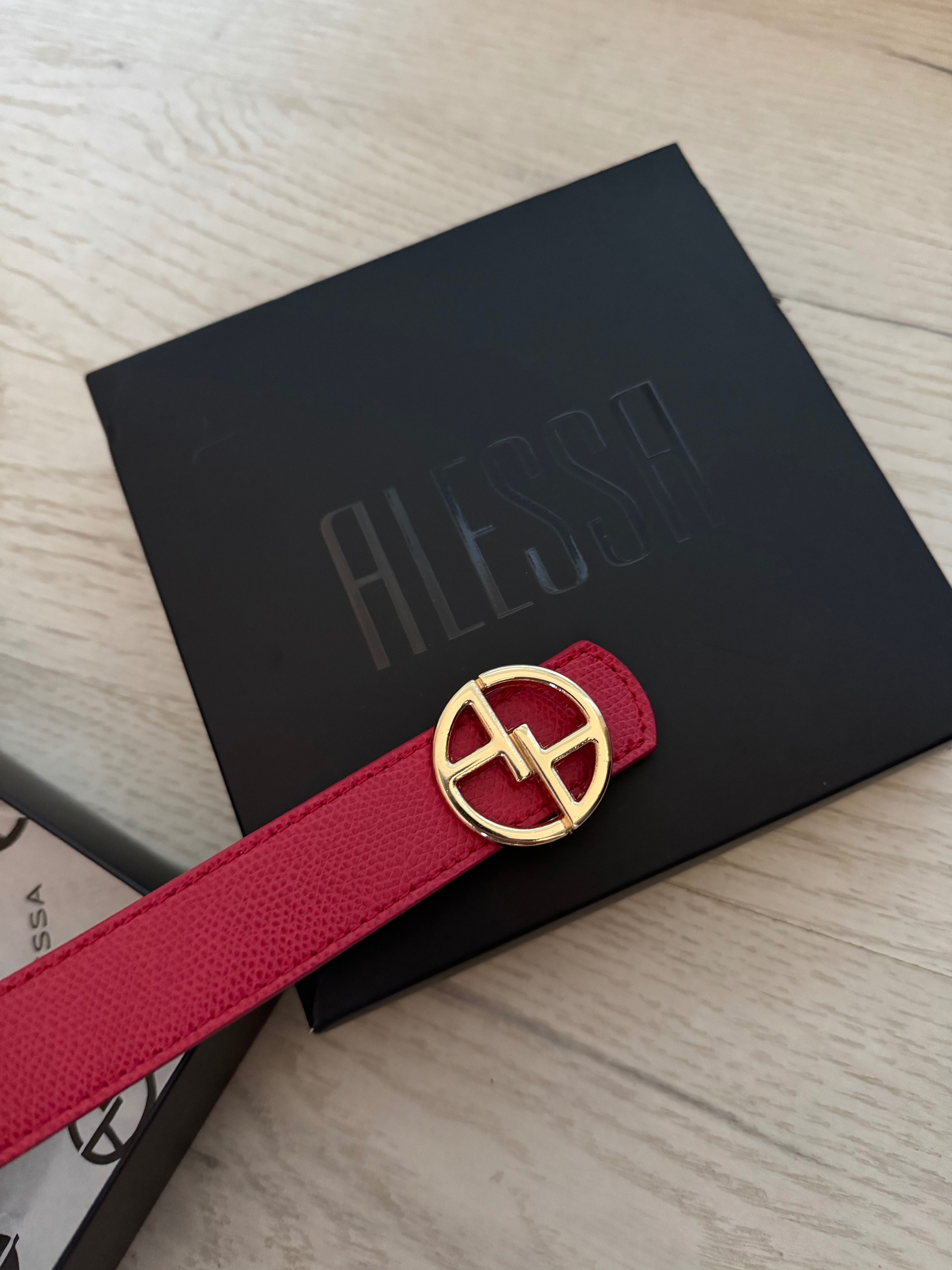 Alessa Logo Червен Колан ( нов ) 90см.
