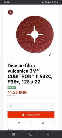 Disc pe fibra vulcanica