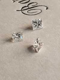 Diamante naturale PRINCESS 0,9ct SI2 - I1  culoare  H Wesselton