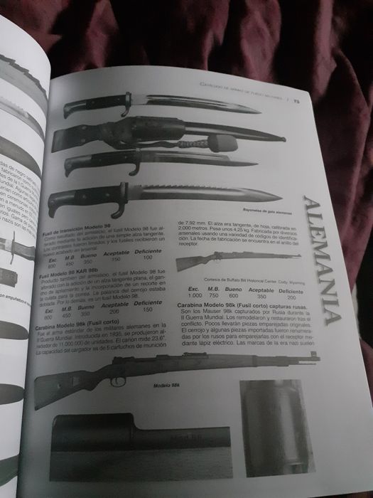 Arme de foc ,catalog,ghid militar /nou,Spania