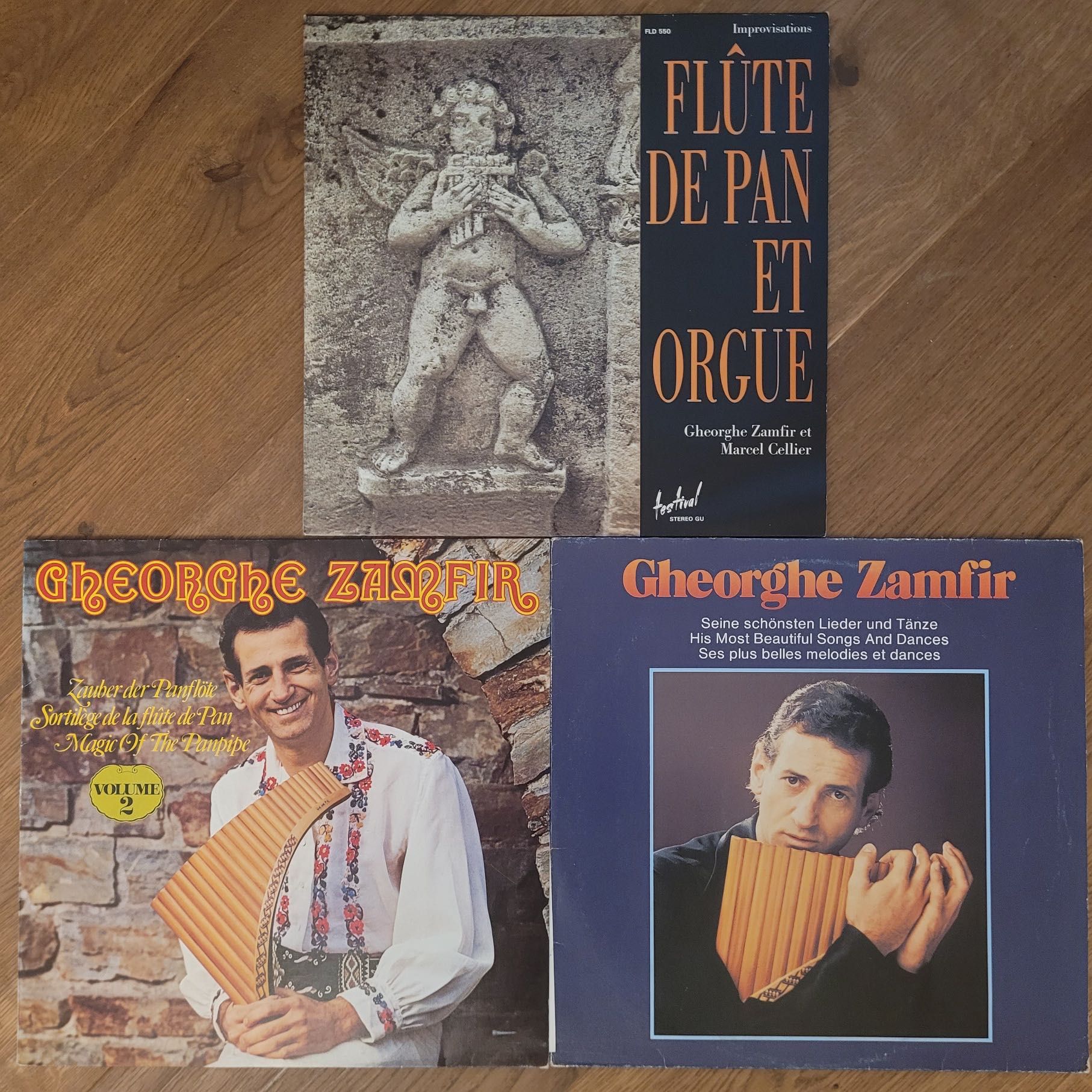 3 Discuri Vinil - Gheorghe Zamfir - Lot/Colectie Personala - Editii EU