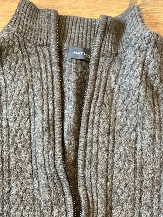 Pulover/ cardigan fermoar Matteo M. alpaca + merino, S/M,