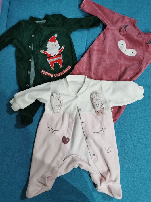 Set 3 salopete catifea