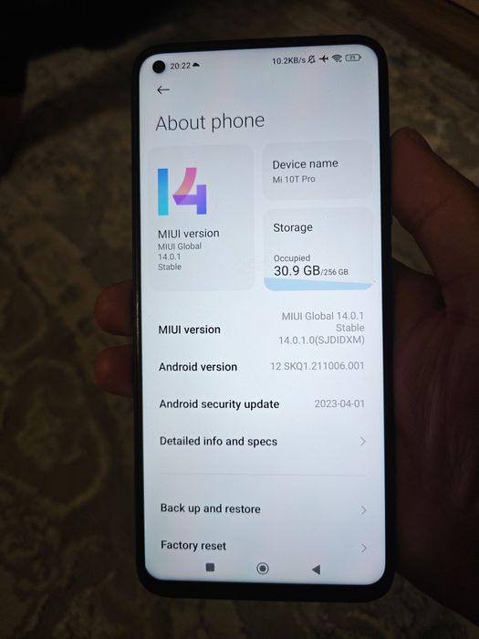 Xiomi 10 t pro ideal