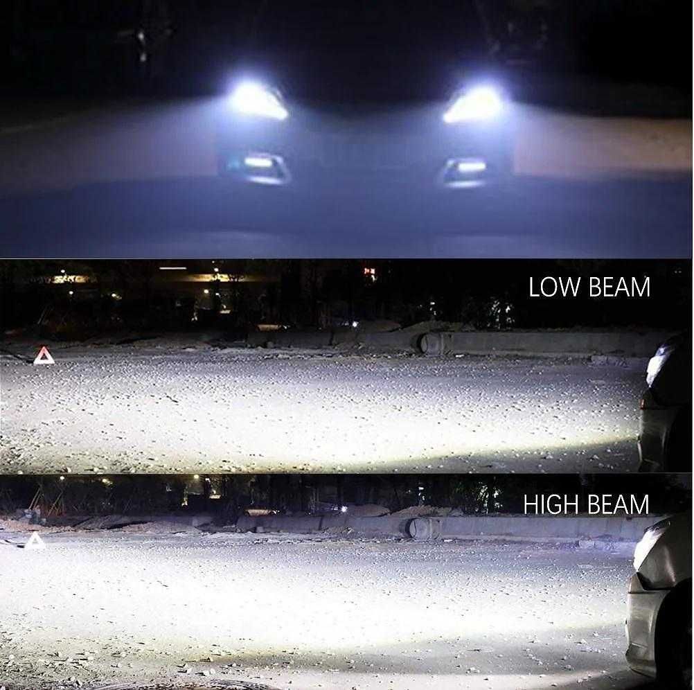 Умалени мини LED диодни крушки за фарове H4, 12-24V, 50W, Canbus