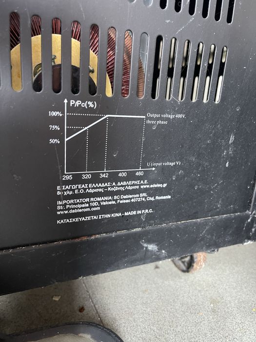 Stabilizator Tensiune trifazic cu servomotor 9 kVa
