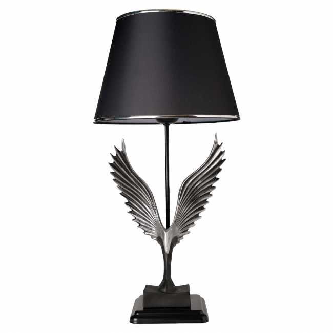 Стилна Настолна лампа Арт HM7475.02, черен-сребрист, Промо цена!