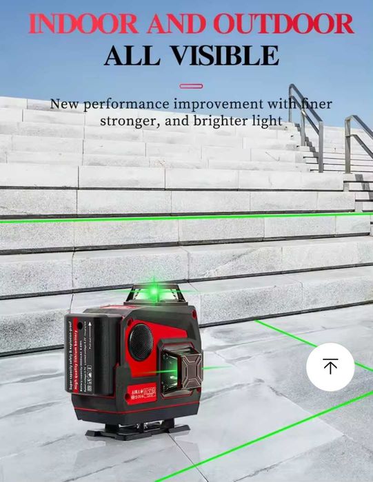 Nivela cu laser și muzică