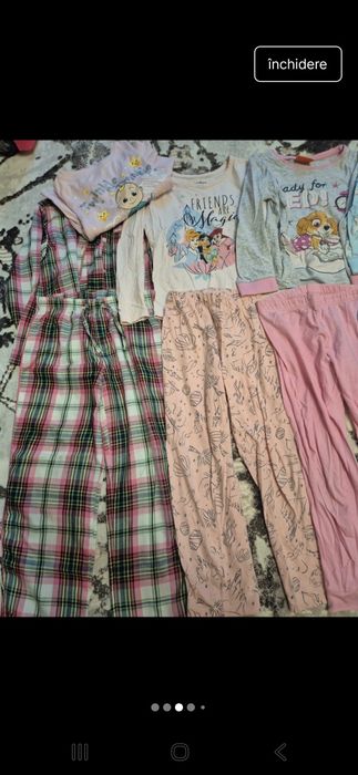 Lot pijamale 4-6ani. Stare foarte buna