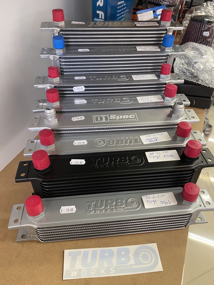 TurboWorks маслен охладител радиатор Oil Cooler различни размери  AN10