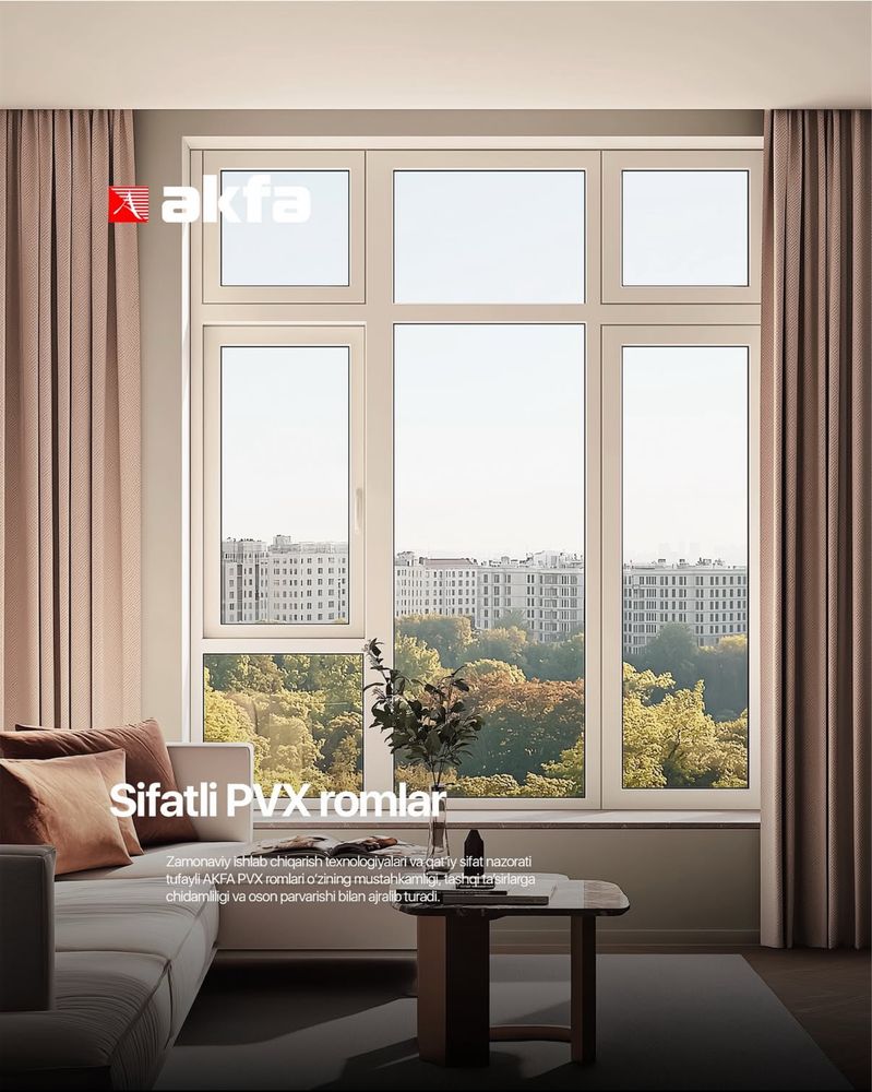 Akfa Sobit Stroy rom va eshiklar Termo eshik romlar, РVX окна и двери